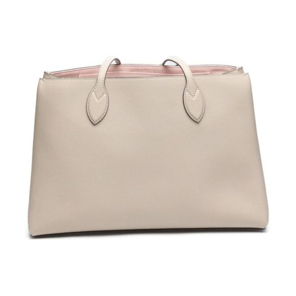 Louis Vuitton Lock Me Shopper Calf Leather Tote Bag Greige - Picture 2 of 11